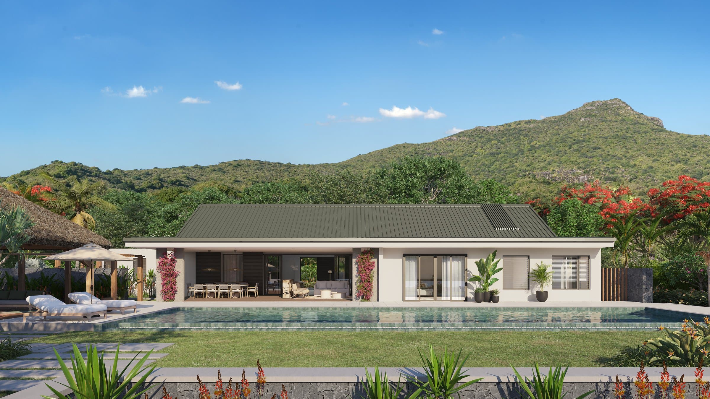 Exceptional Villa Blending Tropical Elegance with French Art de Vivre