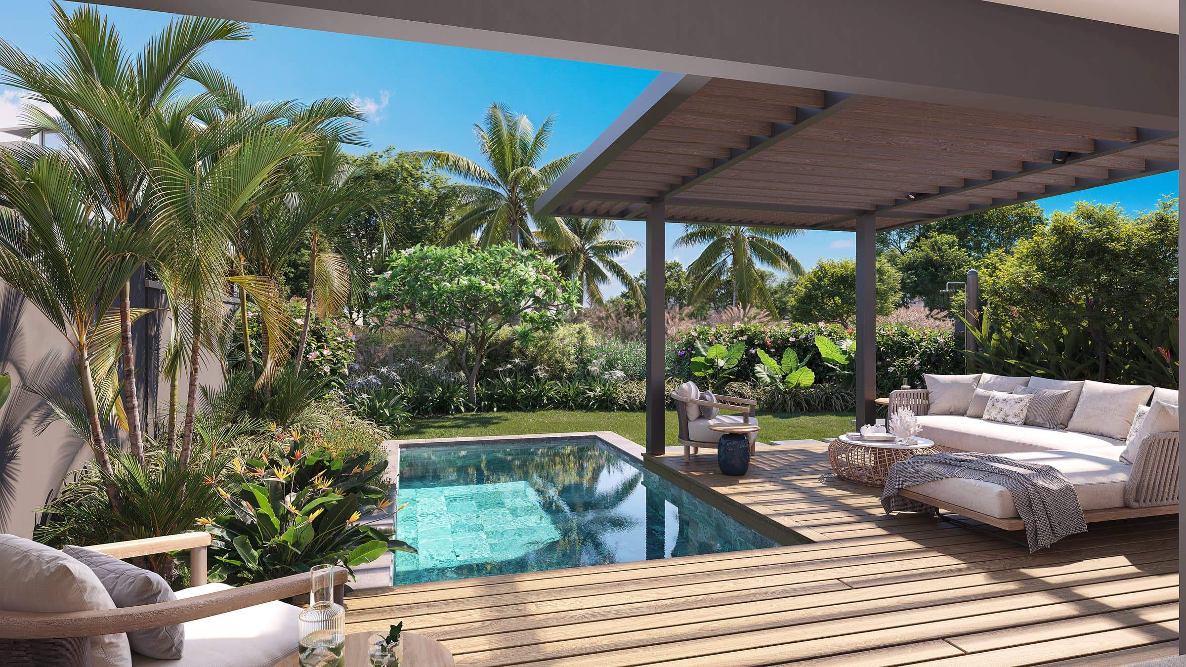 Contemporary townhouse – serene living in a green coastal village
