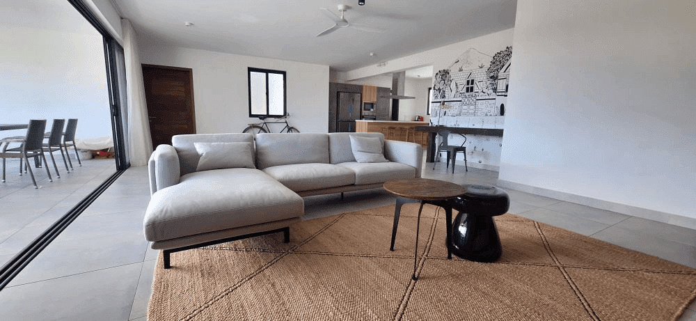 Contemporary Elegance with Partial Sea Views over Tamarin Bay